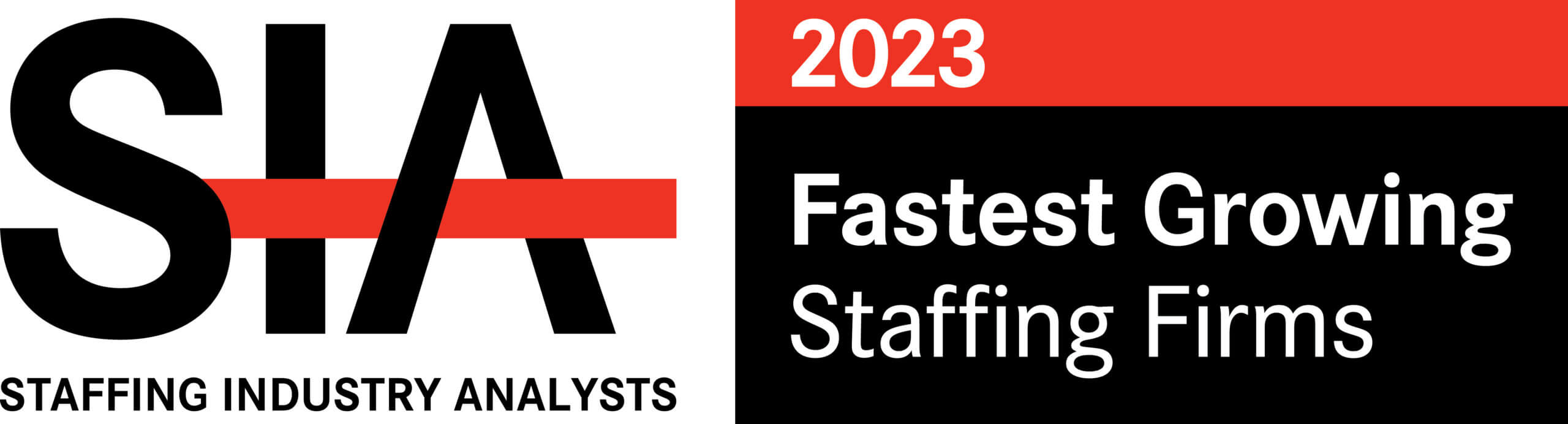 SIA Fastest Growing Staffing Firm in the U.S.
