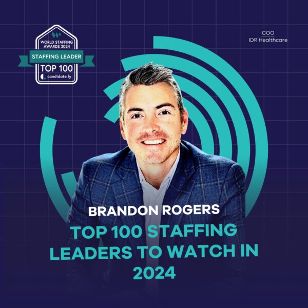 Huge congratulations to Brandon Rogers, our COO at IDR Healthcare!  Honored as one of the Top 100 Staffing Leaders to Watch in 2024 at the renowned World Staffing Awards – for the second time!  Brandon, your passion for our company is contagious, and we’re incredibly grateful to have you as a guiding force. Congratulations on this well-deserved recognition!  @candidate.ly  #idr #idrhealthcare #worldstaffingawards #worldstaffing #candidately #staffing #staffingleaders #leader #celebrate #award #top100 #coo #healthcarestaffing