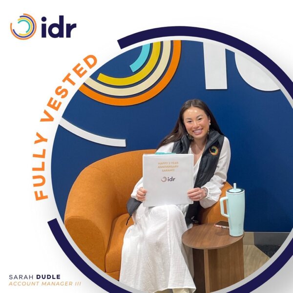 Big shoutout to Sarah, our Account Manager III, and Jordan, our Engagement Manager out in our Atlanta office, for hitting their 3-year mark at IDR and becoming fully vested in IDR’s ESOP this past March!  Thank you for your dedication and hard work over the past three years. We’re excited to see what you’ll achieve next. Congrats again! #IDR #ESOP #FullyVested #Staffing #3Years #EmployeeOwned #WorkAnniversary